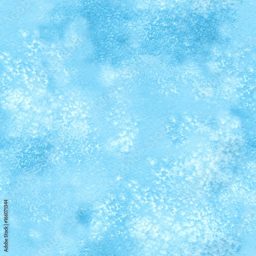 Blue abstract watercolor background. Hand painted. Seamless