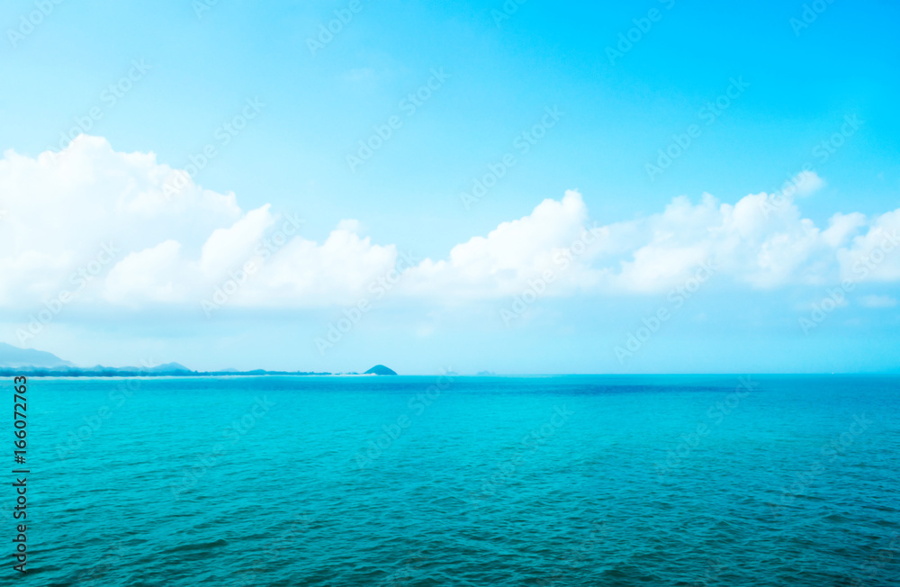 blue sea and sky background,Koh Samui ,Thailand blue sea and sky background,Koh Samui ,Thailand