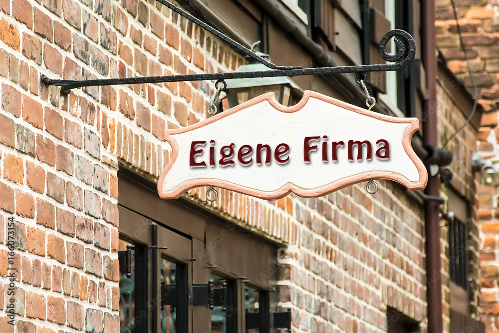 Fototapeta premium Schild 275 - Eigene Firma