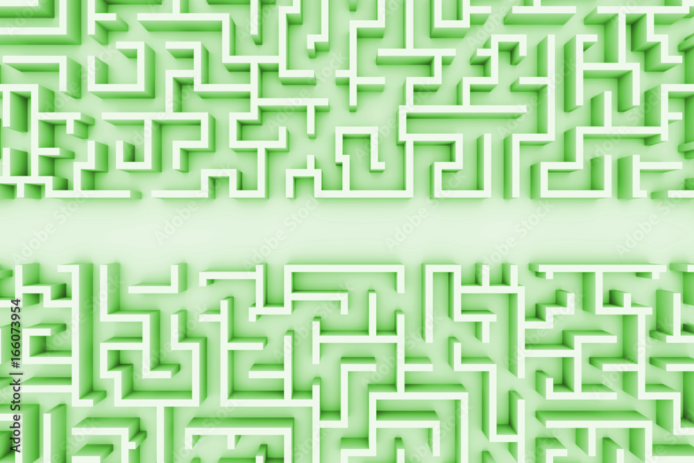 giant green maze structure, with a path maze through structure giant green maze structure, with a path maze through structure
