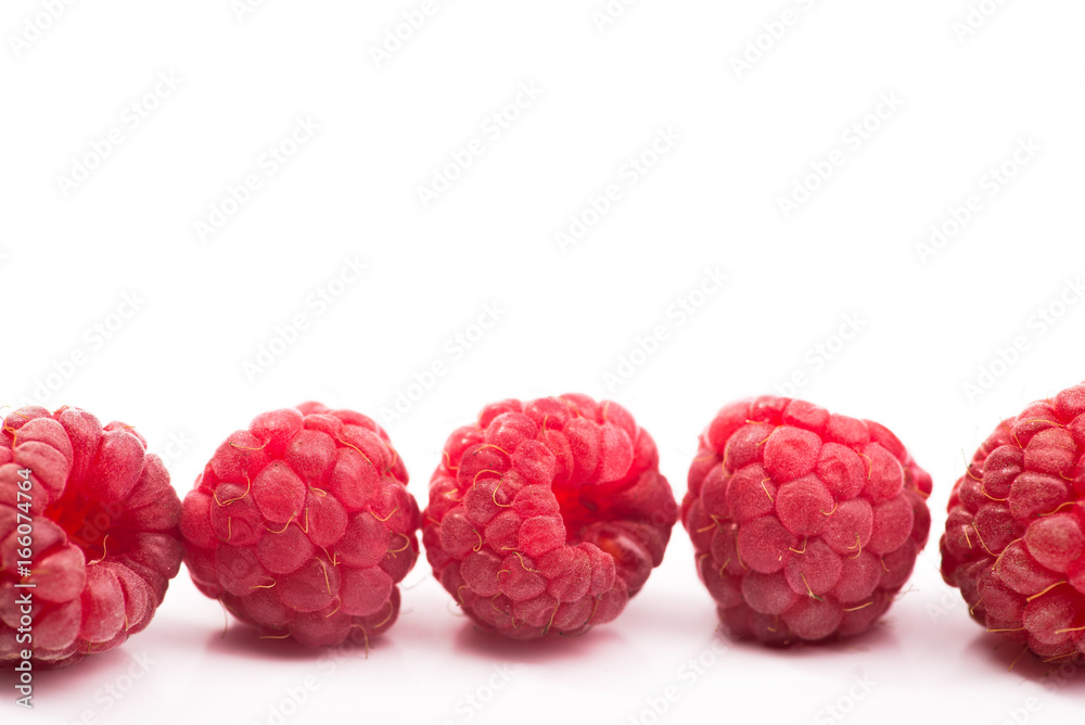 fresh red raspberry isolated fresh red raspberry isolated