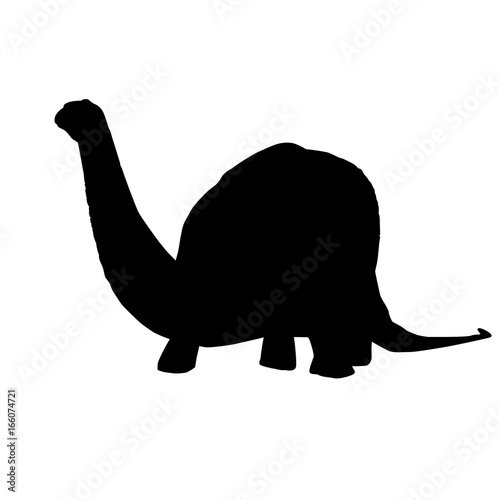 Vector - Apatosaurus Line Drawing Sketch Silhouette © Gordon
