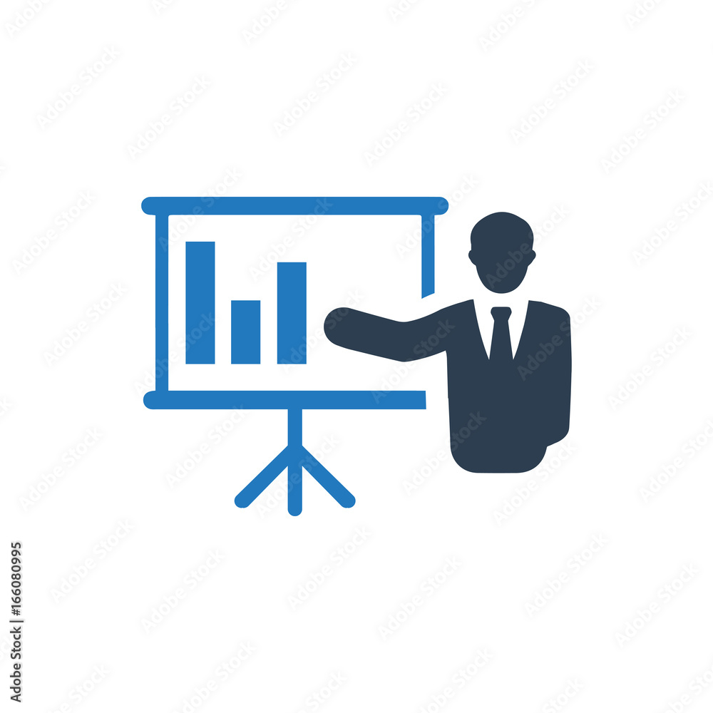Business Presentation Icon Business Presentation Icon