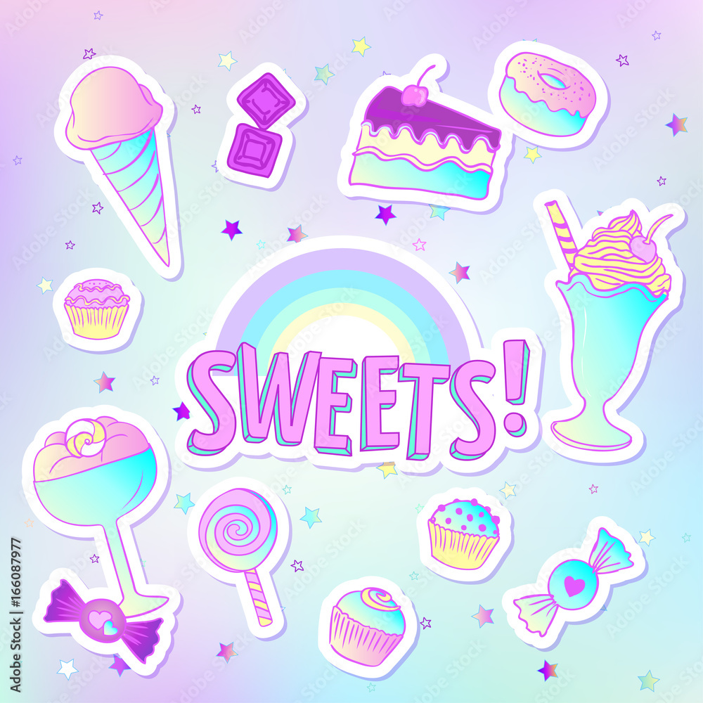 Pink seamless candy pattern Pink seamless candy pattern