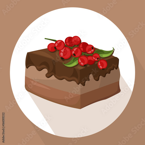 cakes icon template on white background Vector illustration