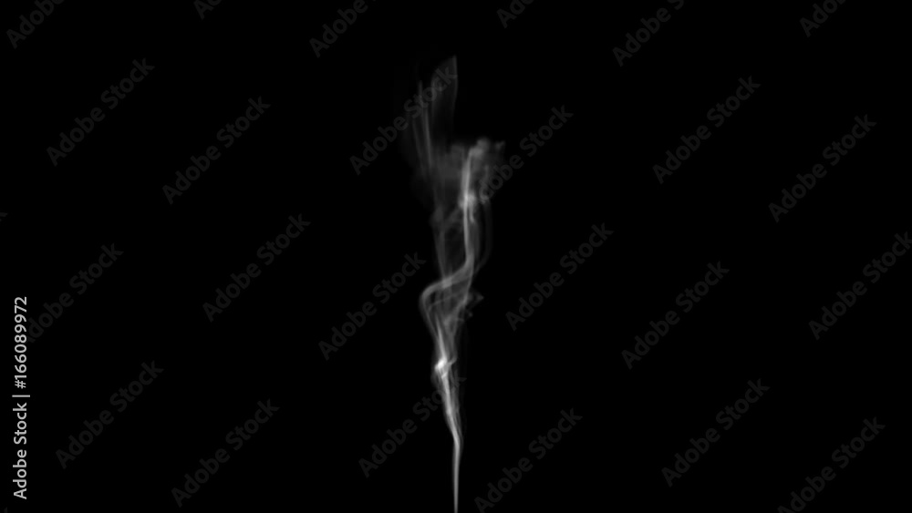 High-detailed smoke (High definition). smoke slowly floating through space against black background. Smoke on black. Smoke isolated