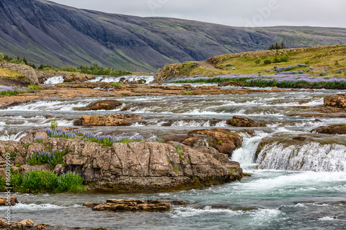 Flowing river in Iceland