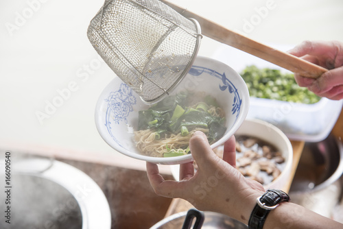 Noodle Boat or Noodle Waterfall