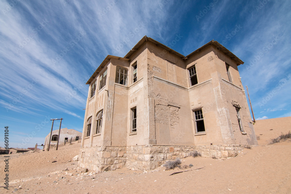Ghost town of Kolmanskop outside Luderitz in Namibia, Africa Ghost town of Kolmanskop outside Luderitz in Namibia, Africa
