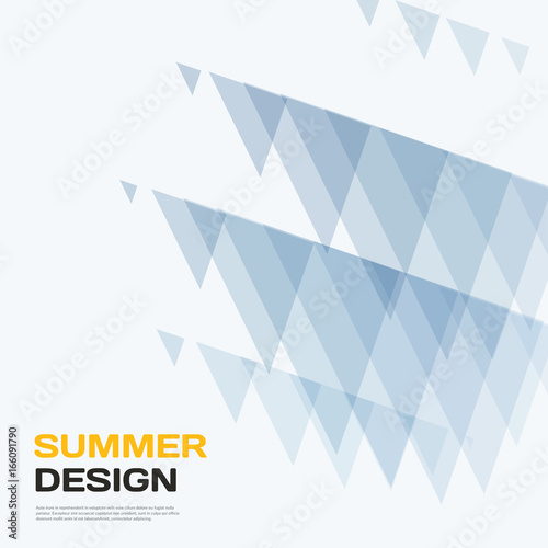 Abstract vector design background with triangles