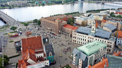 Town Hall Square from the Cathedral of St. Peter, Riga, Latvia