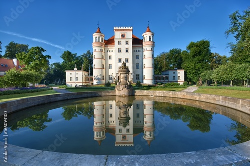 Fountain in a garden surrou...