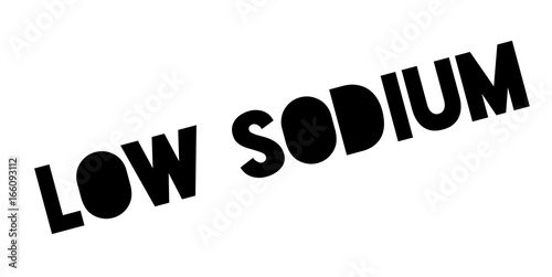 Low Sodium rubber stamp. Grunge design with dust scratches. Effects can be easily removed for a clean, crisp look. Color is easily changed.