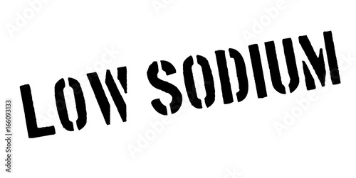 Low Sodium rubber stamp. Grunge design with dust scratches. Effects can be easily removed for a clean, crisp look. Color is easily changed.