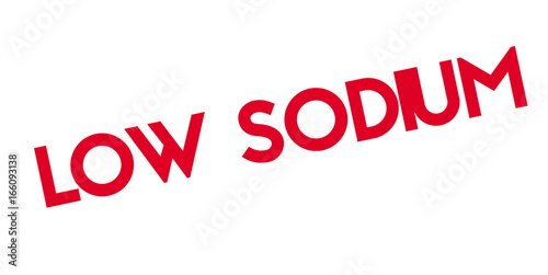 Low Sodium rubber stamp. Grunge design with dust scratches. Effects can be easily removed for a clean, crisp look. Color is easily changed.