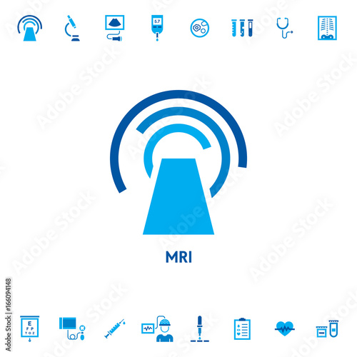 MRI Diagnostic Vector Icon