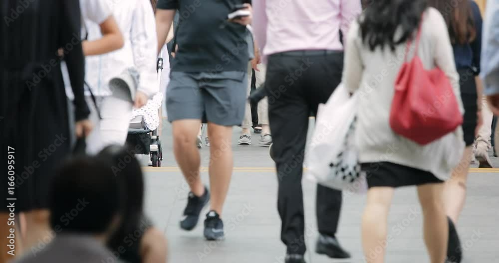 Central, Hong Kong, 19 July 2017:- People walking the street Central, Hong Kong, 19 July 2017:- People walking the street