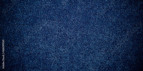 blue carpet / blue fabric texture background / closeup