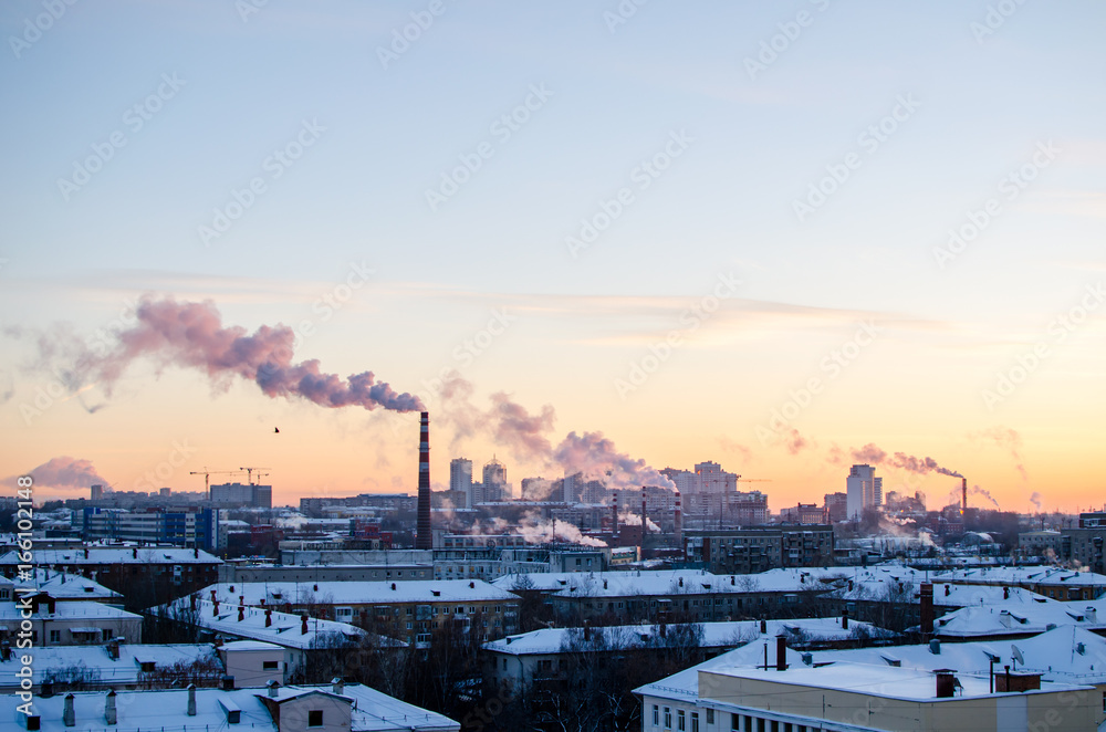 Obraz premium вид на город