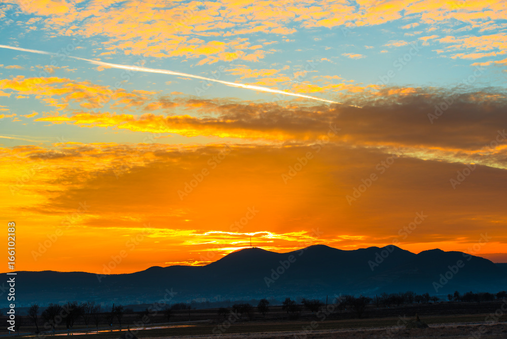 Obraz premium Beautiful sunset