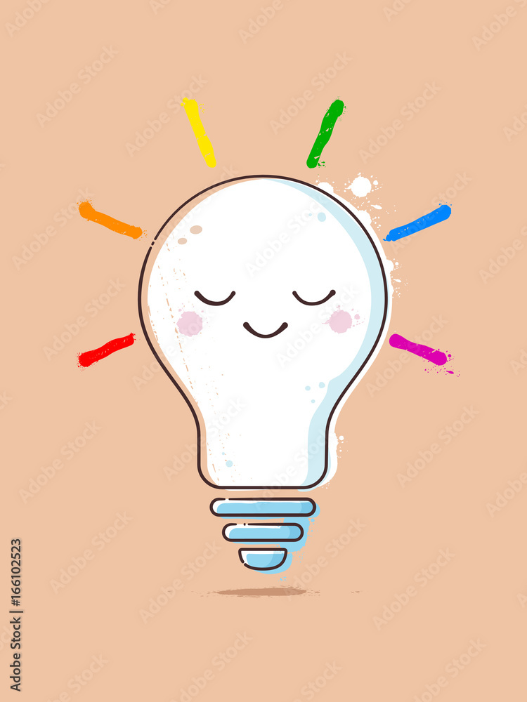 Rainbow outlet light bulb