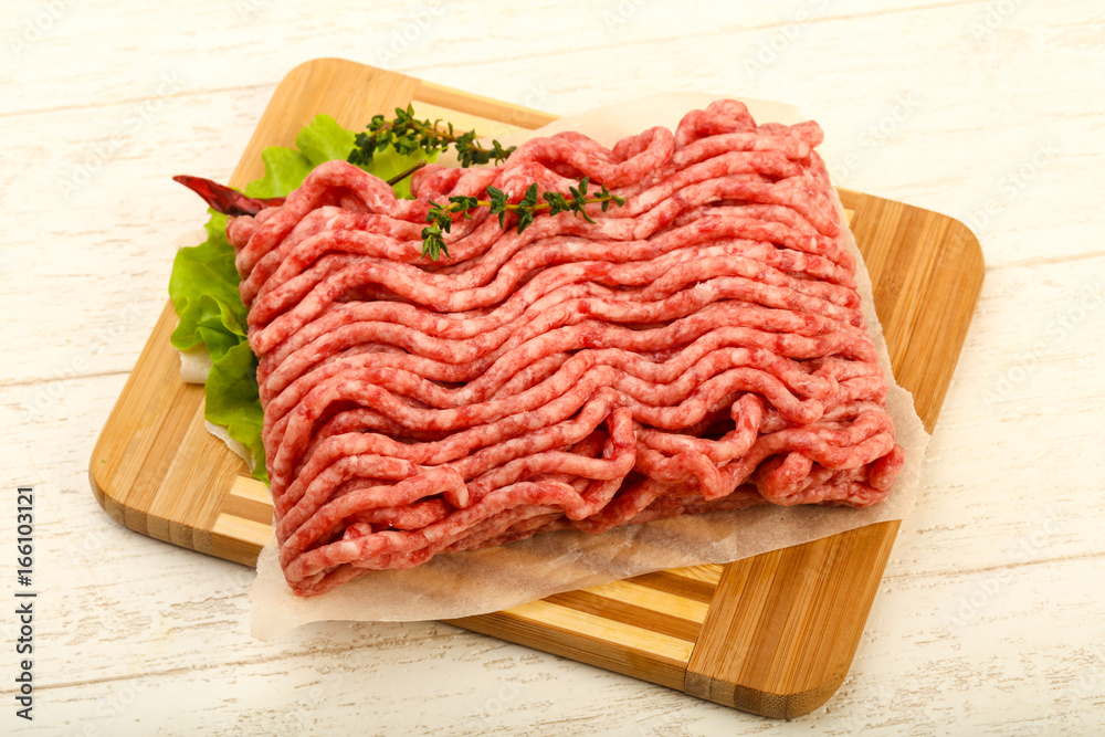 Raw minced beef meat Raw minced beef meat
