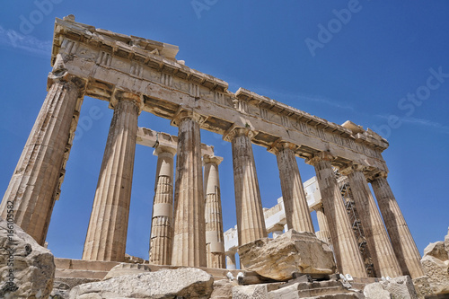 Parthenon is a temple on the Athenian Acropolis, in Athens, Greece.