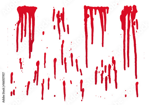 set of blood for halloween decoration, vector illustration