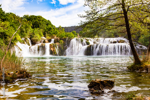 Fototapeta Naklejka Na Ścianę i Meble -  Krka waterfall in the Croatian national park