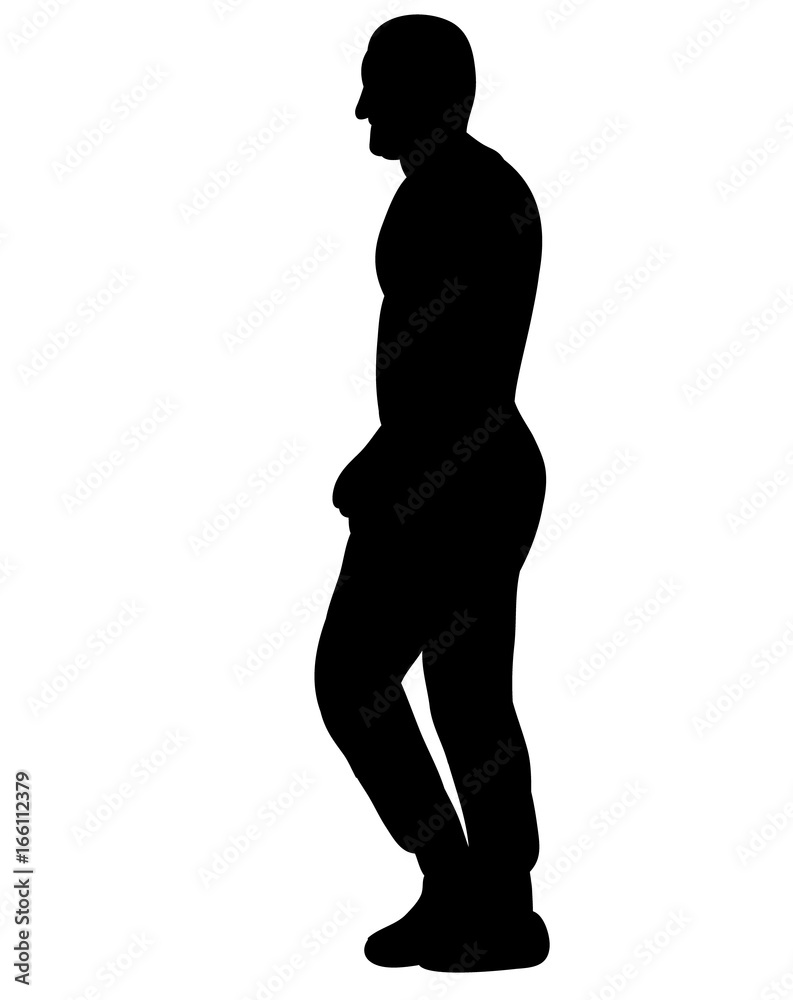 isolated, silhouette man walking sideways isolated, silhouette man walking sideways