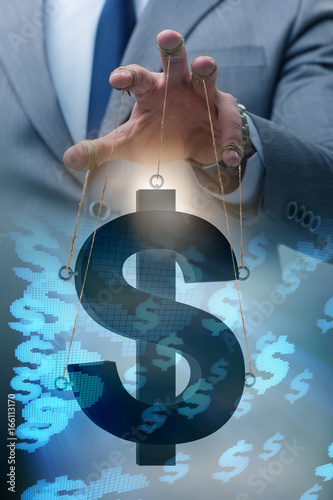 Obraz na plátne American dollar in floating exchange rate concept