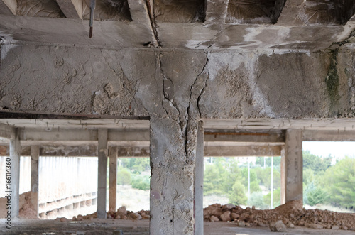 imperfections arising from weak constraction, necking weak areas.