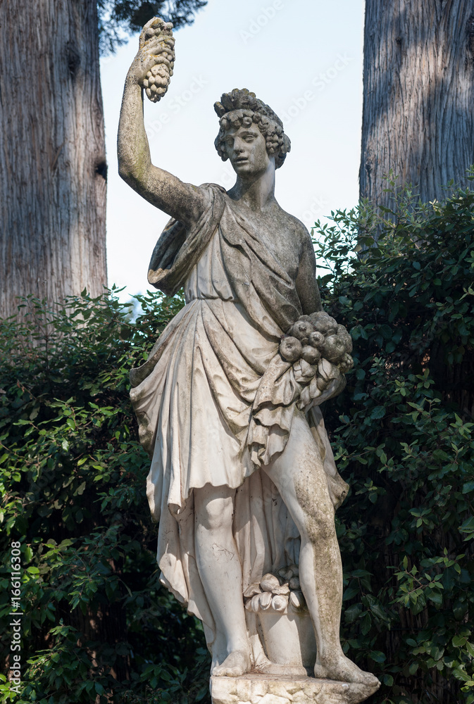 Autumn statue, in the Boboli Garden, Florence.