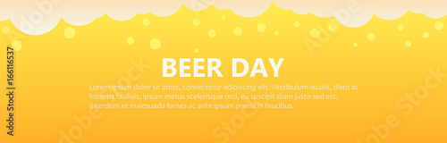 Beer day banner background