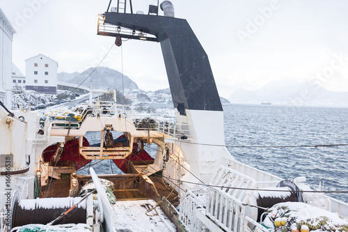 Onboard a Norwegian fishing boat 