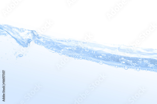 Bubble of water isolated on white background with space for copy.