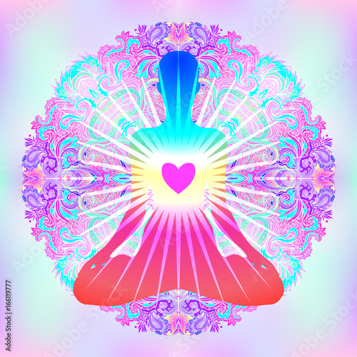 Fototapeta Heart Chakra concept