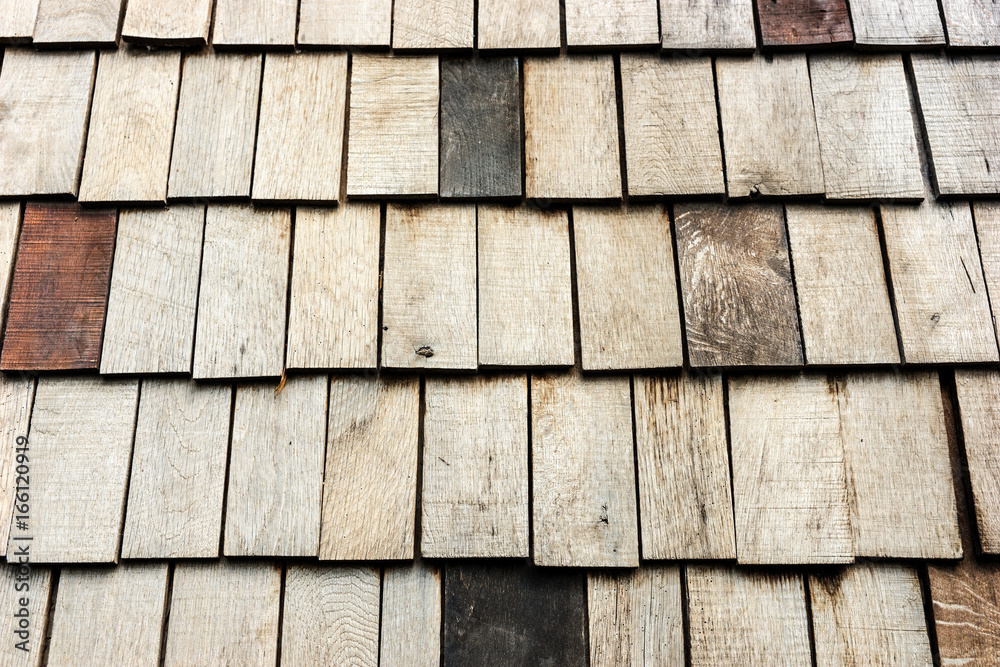 Shingles aged wood background with copyspace Shingles aged wood background with copyspace