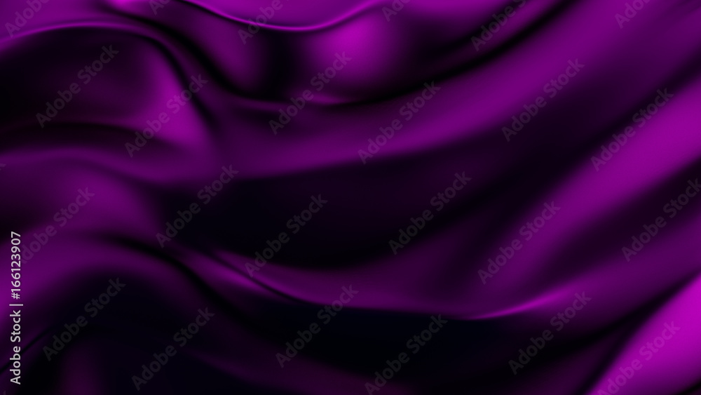 Obraz premium Abstract background with a beautiful violet cloth. 3d illustration, 3d rendering.