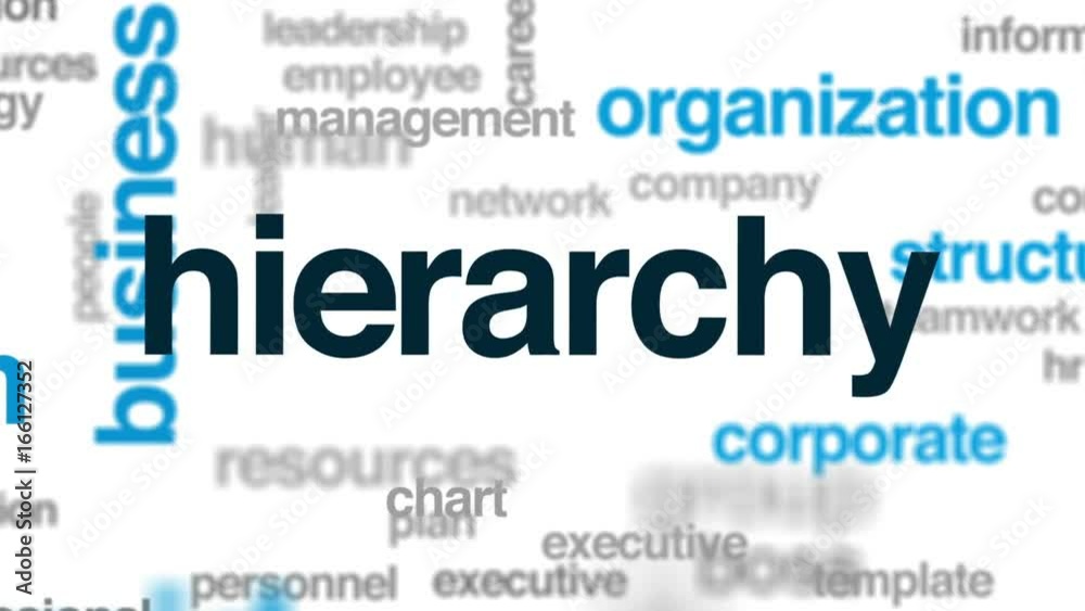 Hierarchy animated word cloud, text design animation. Hierarchy animated word cloud, text design animation.