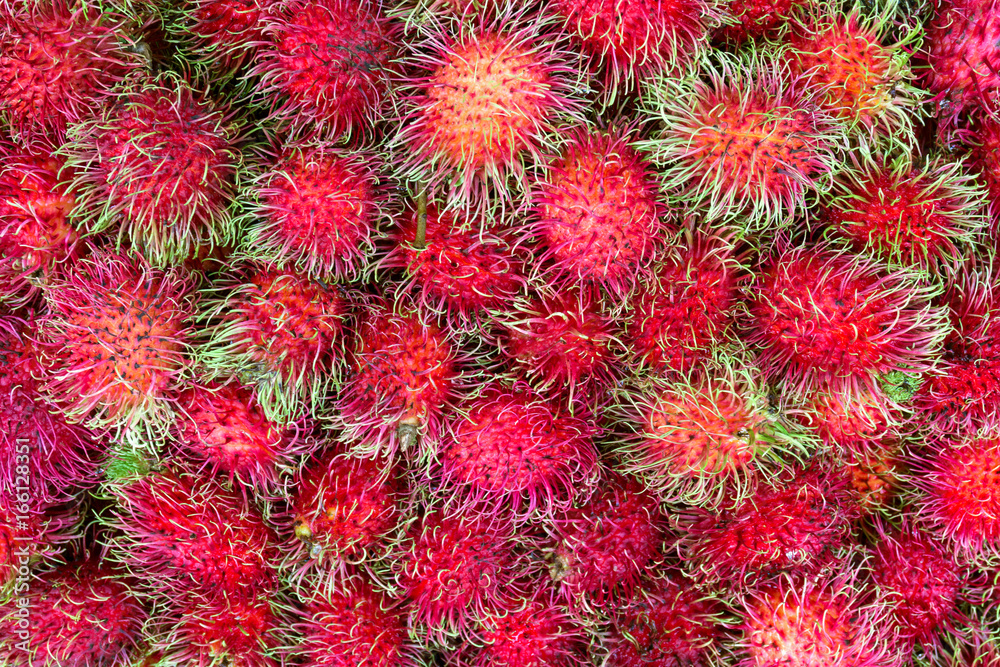 Fresh rambutan sweet delicious fruit at market in Thailand ,for background Fresh rambutan sweet delicious fruit at market in Thailand ,for background