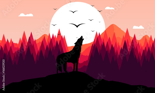 Roaring wolf