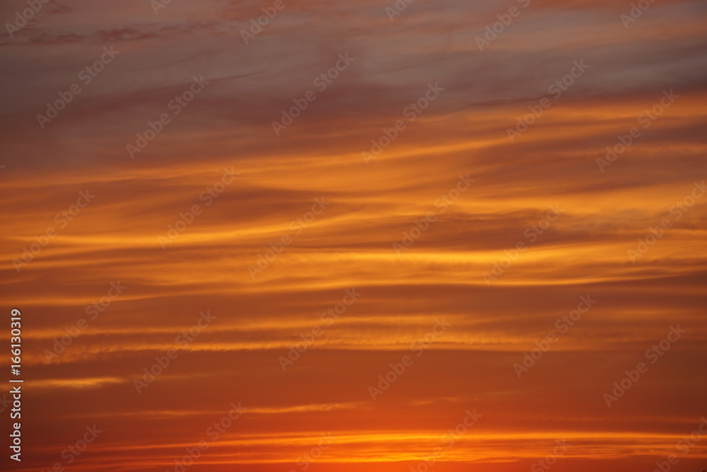 sunset, most colorful sky, orange clouds