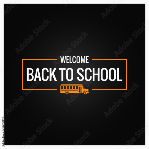 back to school line logo background