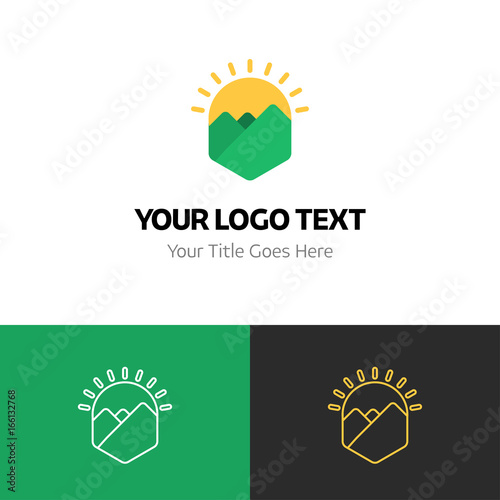 Farm logo template. Logo branding for your new corporate company. File can be use vector eps and image jpg formats