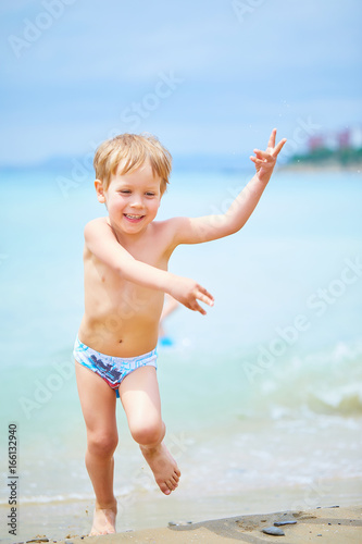 boy on the beach