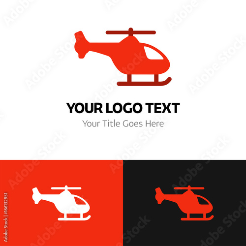Helicopter logo template. Logo branding for your new corporate company. File can be use vector eps and image jpg formats