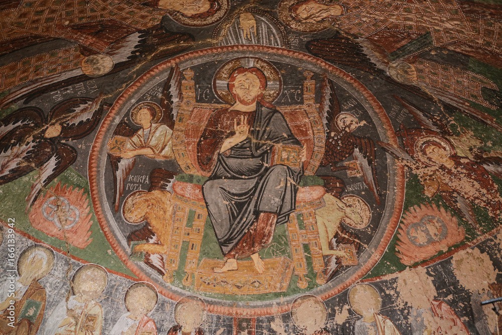 Frescos in Cross Church, Cappadocia