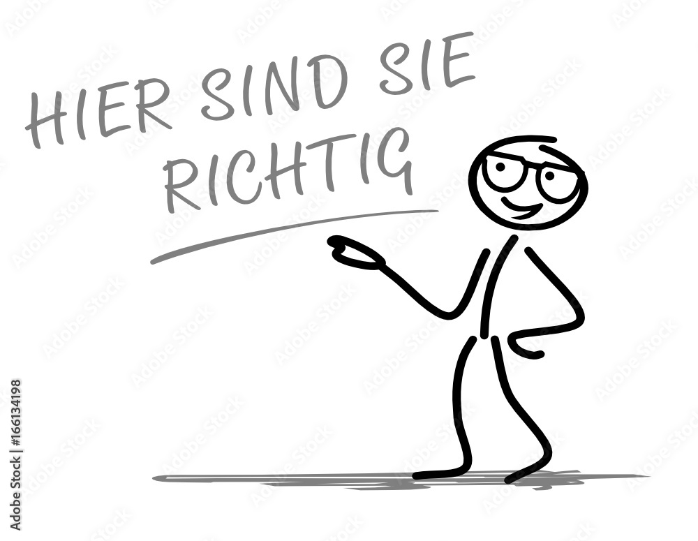 Strichmännchen - hier sind sie richtig