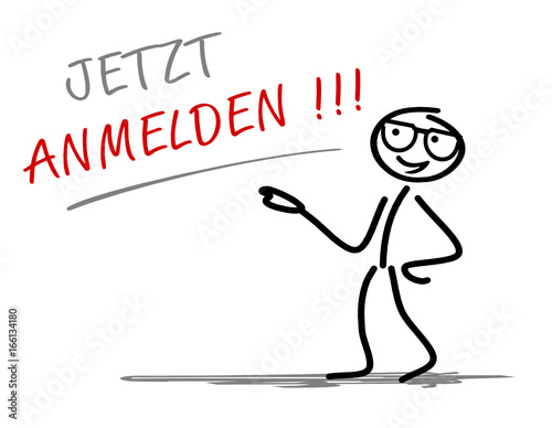Strichmännchen Anmeldung